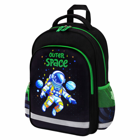 Рюкзак ПИФАГОР SCHOOL, 1 отделение, 3 кармана, "Outer space", 38x28х14 см, 273173