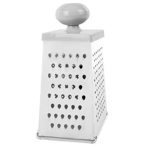 Терка 4 грани 23х11х8,5 см, белая жесть, ОЧЕНЬ УДОБНАЯ РУЧКА, BOOMHOUSE (БумХаус), 701857