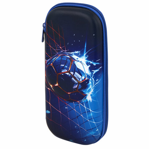 Пенал BRAUBERG, 1 отделение, 1 откидная планка, EVA, 22х10х5 см, "Score goal", 273511