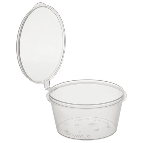 Соусник одноразовый 80 мл, Стандарт, с верхней крышкой, прозрачный, ВЗЛП, 1259П