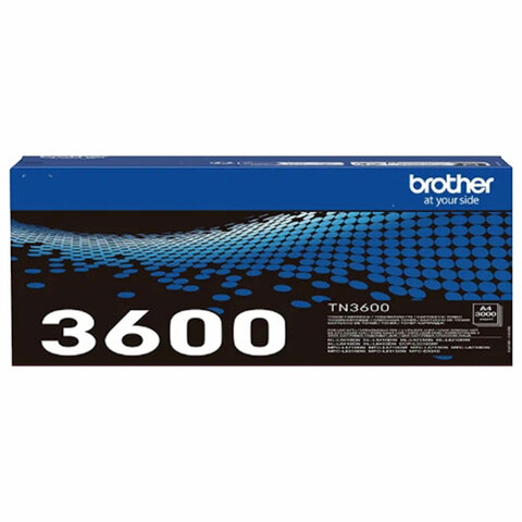 Картридж лазерный BROTHER (TN-3600) HLL5210/6210/MFCL5710/5715 и другие, ресурс 3000 стр., ОРИГИНАЛЬНЫЙ