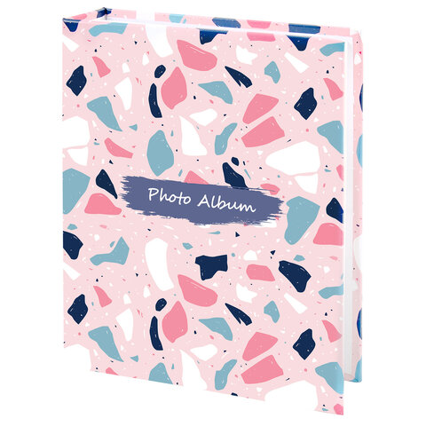 Фотоальбом BRAUBERG "Terrazzo" на 200 фото 10х15 см, твердая обложка, 391423