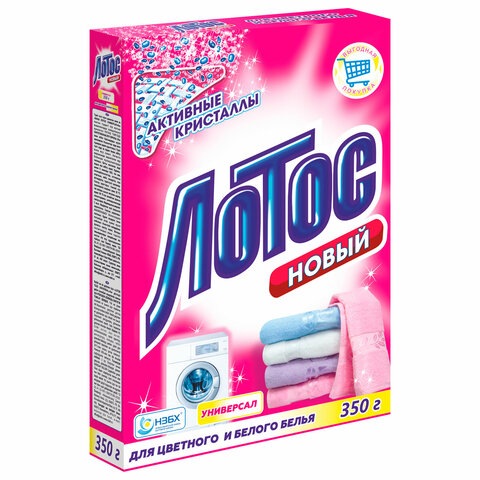 Стиральный порошок универсальный 350 г, ЛОТОС НОВЫЙ, 883