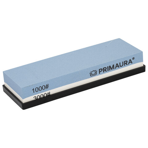 Точильный камень водный, 1000/3000 грит, с фиксатором угла заточки, PRIMAURA (ПРИМАУРА), 701627