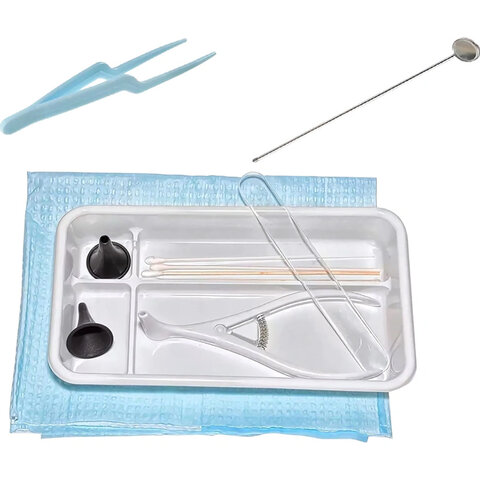 Набор оториноларингологический одноразовый стерильный (8 предметов), MR MED