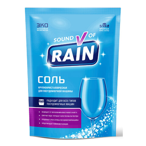 Соль крупнокристаллическая для посудомоечных машин 3 кг, RAIN, 1515
