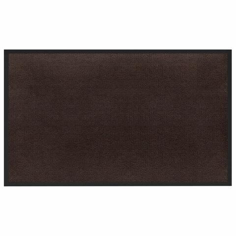 Коврик придверный 90х150 см, КОРИЧНЕВЫЙ, влаго-грязезащитный, 300 г/м2, рубчик, PRIMILA (ПРИМИЛА) STANDARD, 701017