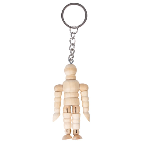 Брелок для ключей "Манекен человека" BRAUBERG ART CLASSIC, дерево, высота 7 см., 191295