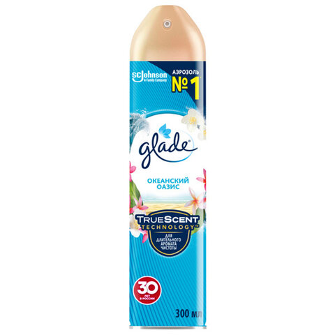 Освежитель воздуха аэрозольный 300 мл, GLADE "Океанский оазис"
