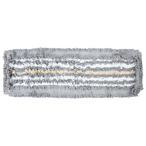 Насадка МОП плоская для швабры/держателя 50 см, ТИП У/К, хлопок/микрофибра, СЕРАЯ, LAIMA EXPERT, 606630