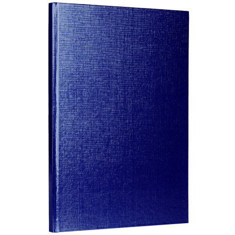 Блокнот А5 167х216 мм, 80 л., твёрдый, бумвинил "METALLIC", клетка, блок 5 цв., HATBER, синий, 084780, 80ББ5В1