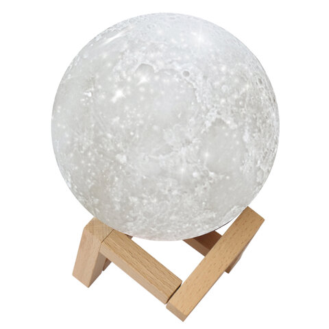 Ночник / детский светильник / LED лампа "Лунная ночь", 16 цветов, d=15 см, с пультом, DASWERK (ДАСВЕРК), 237952