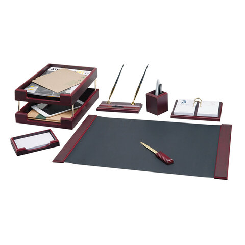 Набор подарочный настольный BESTAR "Ares" из дерева, 8 предметов, цвет "красное дерево", 236355