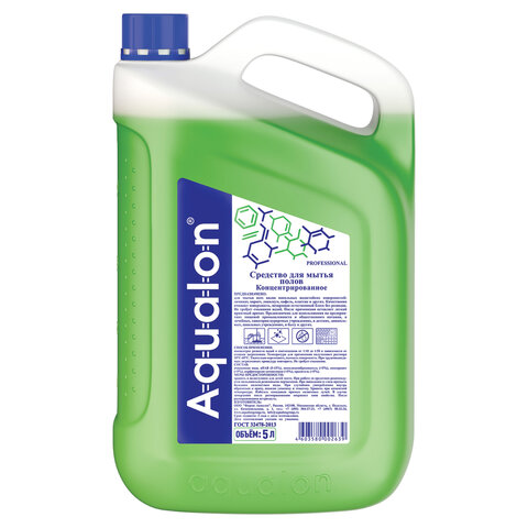 Средство для мытья пола и стен 5 л AQUALON, концентрат, канистра, 202639
