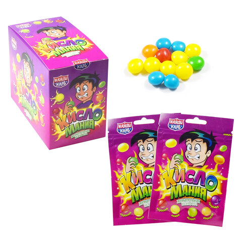 Жевательные конфеты "Кисломания", 14 г, КАНДИ КЛАБ, CHW036-1