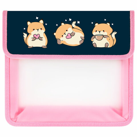 Папка для тетрадей ЮНЛАНДИЯ А5, пластик, 2 отделения, клапан на липучке, "Relaxing cats", 273332