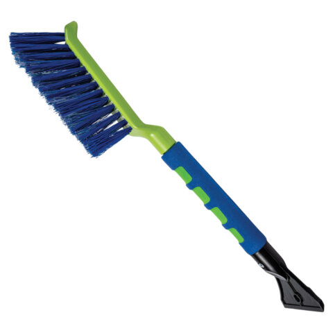 Щетка со скребком для снега автомобильная, мягкая щетина, 42,5 см, OKTAN, А3-01-03