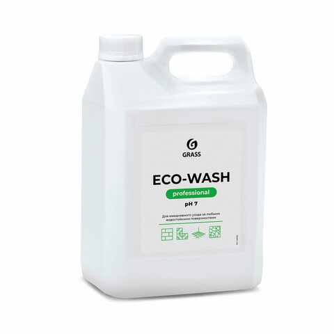 Средство моющее универсальное 5 кг, GRASS ECO-WASH, низкопенное, жидкое, 126030