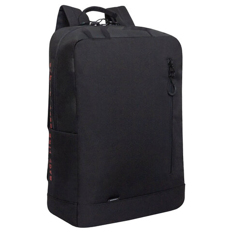 Рюкзак GRIZZLY, карман-антивор, "TOTAL BLACK", 42х28х12 см, RQL-513-2/3