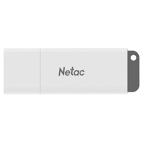 Флеш-диск 128 GB NETAC U185, USB 2.0, белый, NT03U185N-128G-20WH