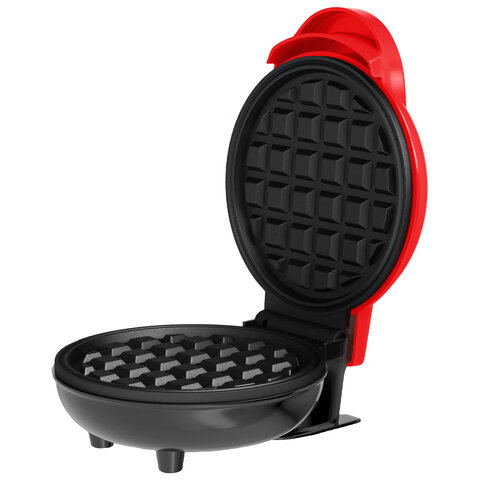 Электровафельница антипригарная для венских и бельгийских вафель, d12см, 350 Вт, DASWERK (ДАСВЕРК), WM-1, 455523