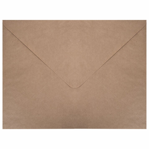 Конверты (290х390 мм) КРАФТ, без клея, 90 г/м2, КОМПЛЕКТ 500 шт., треугольный клапан, 102754