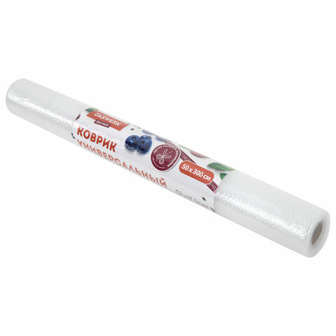 Коврик универсальный в рулоне 50х300 см для холодильника, кухонных ящиков, под обувь, DASWERK (ДАСВЕРК), 609607