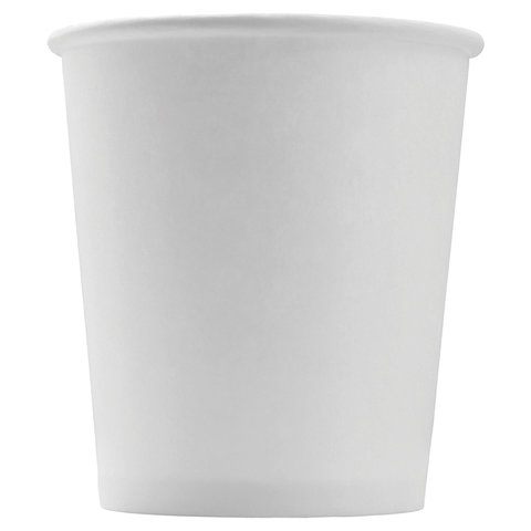 Стакан одноразовый бумажный 100/120 мл, D 62 мм, КОМПЛЕКТ 60 шт., однослойный, белый, холодное/горячее, ФОРМАЦИЯ, HB62-120-0000