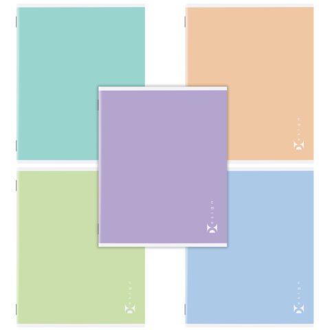 Тетрадь А5 96 л. STAFF "College", скоба, клетка, офсет №2 ЭКОНОМ, обложка картон, "ПАСТЕЛЬНАЯ", 405630