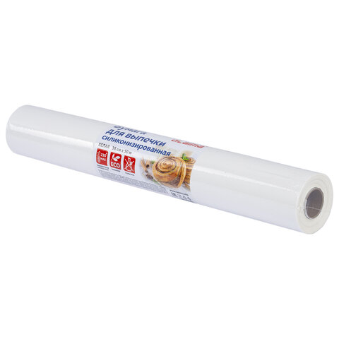 Бумага для выпечки силиконизированная, пергамент 38 см х 50 м, цвет белый, LAIMA, CH, 609586