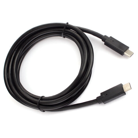 Кабель USB 3.1 Type-C-Type-C, 1,8 м, CABLEXPERT, 5 А, 100 Вт, PD/QC3.0, медь, черный, CCP-USB3.1-CMCM2-1.8M