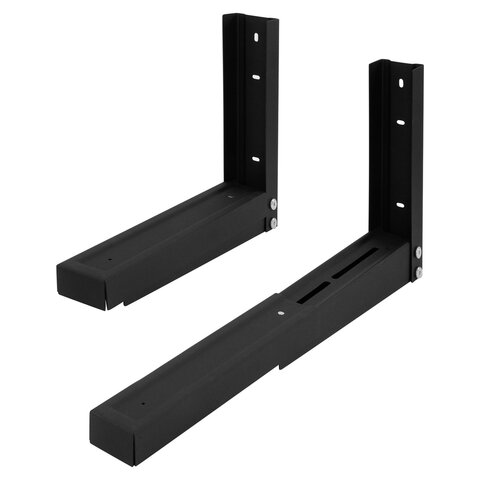 Кронштейн-крепление для СВЧ, нагрузка до 40 кг, CROMEX (КРОМЕКС) K-113, регулировка до 53 см, черный, 457880