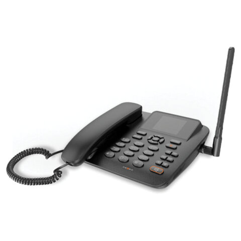 Телефон сотовый офисный TEXET FX-200, 2 SIM, 2,4", 512 Мб, microSD, FM, MP3, Bluetooth, спикерфон,черный, 127315