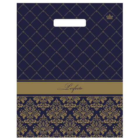 Пакет с вырубной ручкой, 37х30 см, "Перфекто Вензель", 90 мкм, н00153471