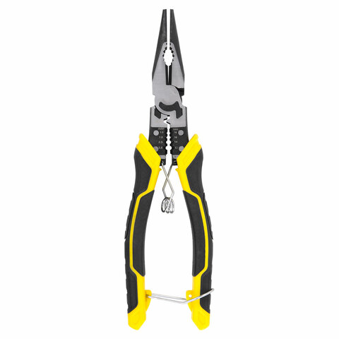 Длинногубцы многофункциональные 12 в 1, 220 мм, CR-V – хромванадиевая сталь, ГРАНДМАСТЕР, LNP-220, 671254