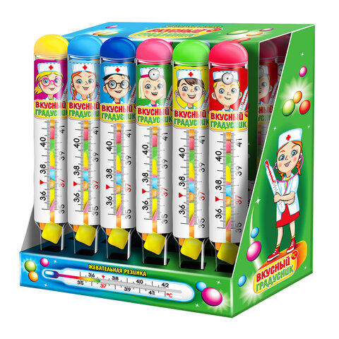 Жевательная резинка "Вкусный градусник", 7 г, КАНДИ КЛАБ, GUM072